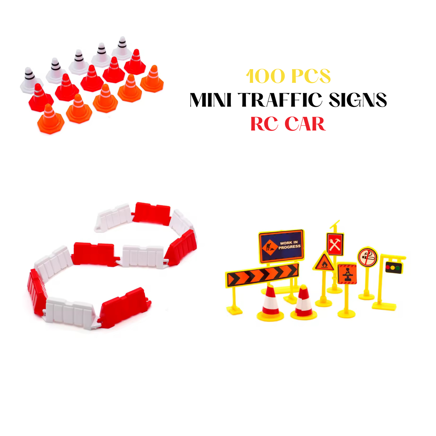 100pcs Road Barriers for RC Drifting