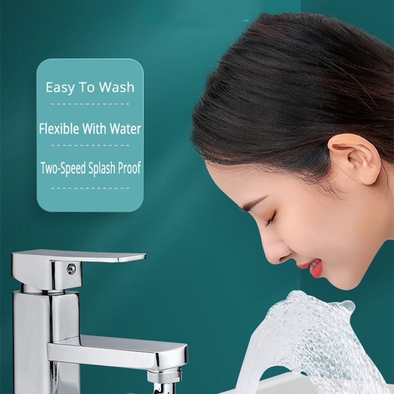 Universeller, um 1080° drehbarer Wasserhahn